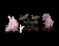 Four Chinese Hardstone Figures