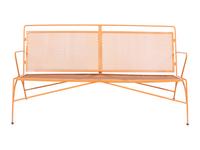 A Modernist Painted Steel Garden Bench