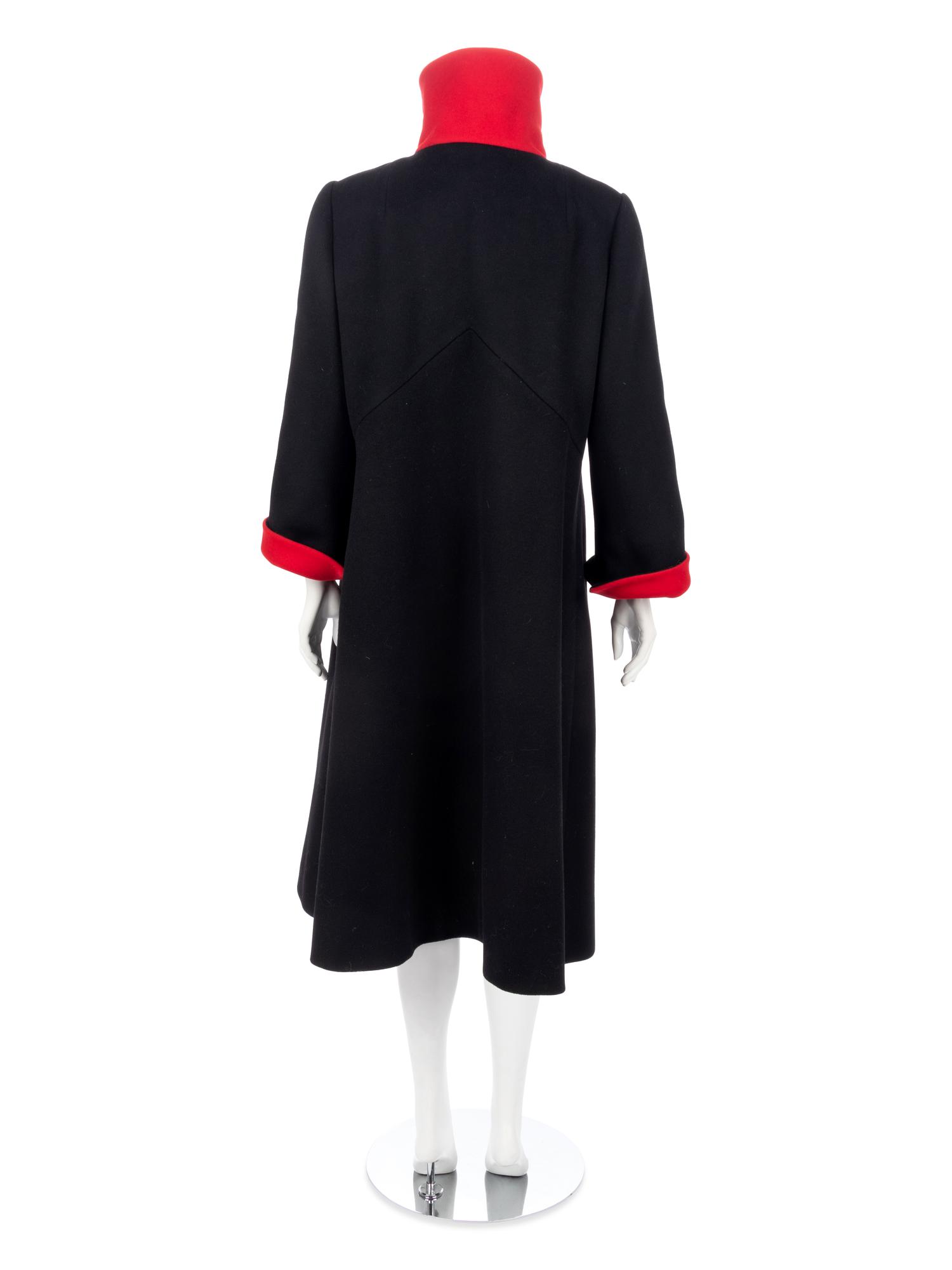 Two Designer Coats; One Yves Saint Laurent, One Pauline Trigère,