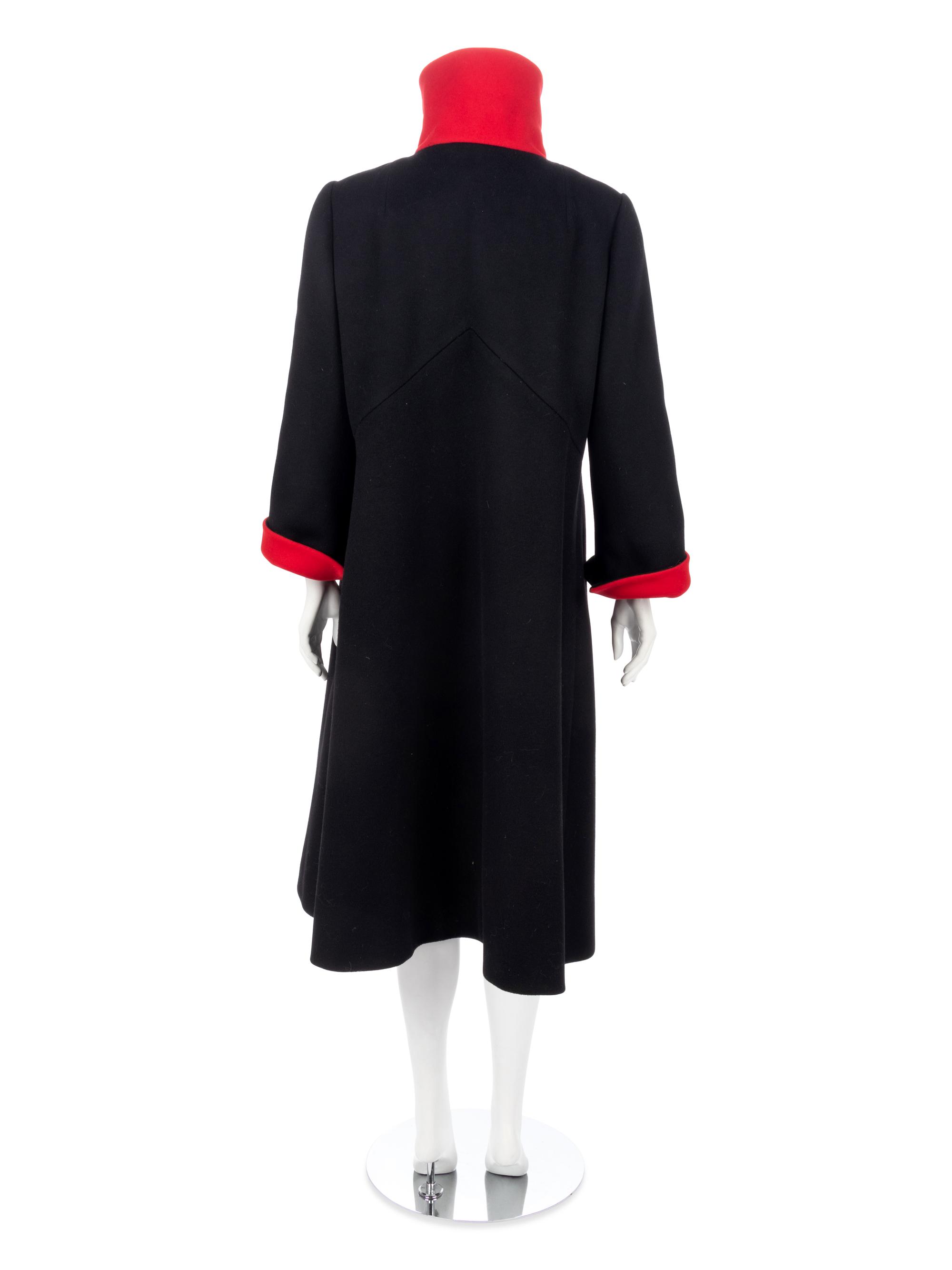 Two Designer Coats; One Yves Saint Laurent, One Pauline Trigère,