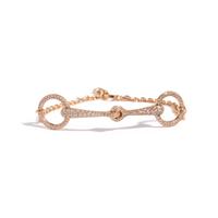 HERMÈS, ROSE GOLD AND DIAMOND 'FILET D'OR' BRACELET