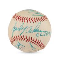 A Multi Signed Autograph Baseball Featuring Satchel Paige and Additional Hall of Famers (Beckett Authentication Services Letter of Authenticity)