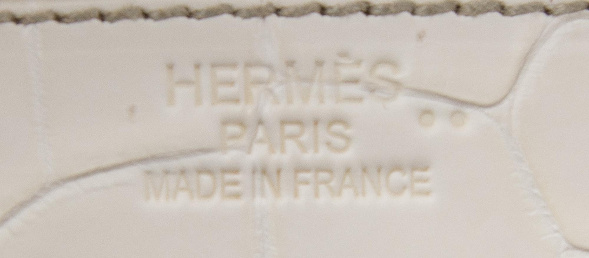 An Hermes Himalayan Niloticus Crocodile 35cm Birkin Handbag, 14" x 10" x 7".
