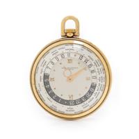 Patek Philippe, Ref. 605, 18K Yellow Gold 'World Time' Pocket Watch, with Extract from the Archives