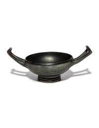 A Greek Black-Glazed Skyphos