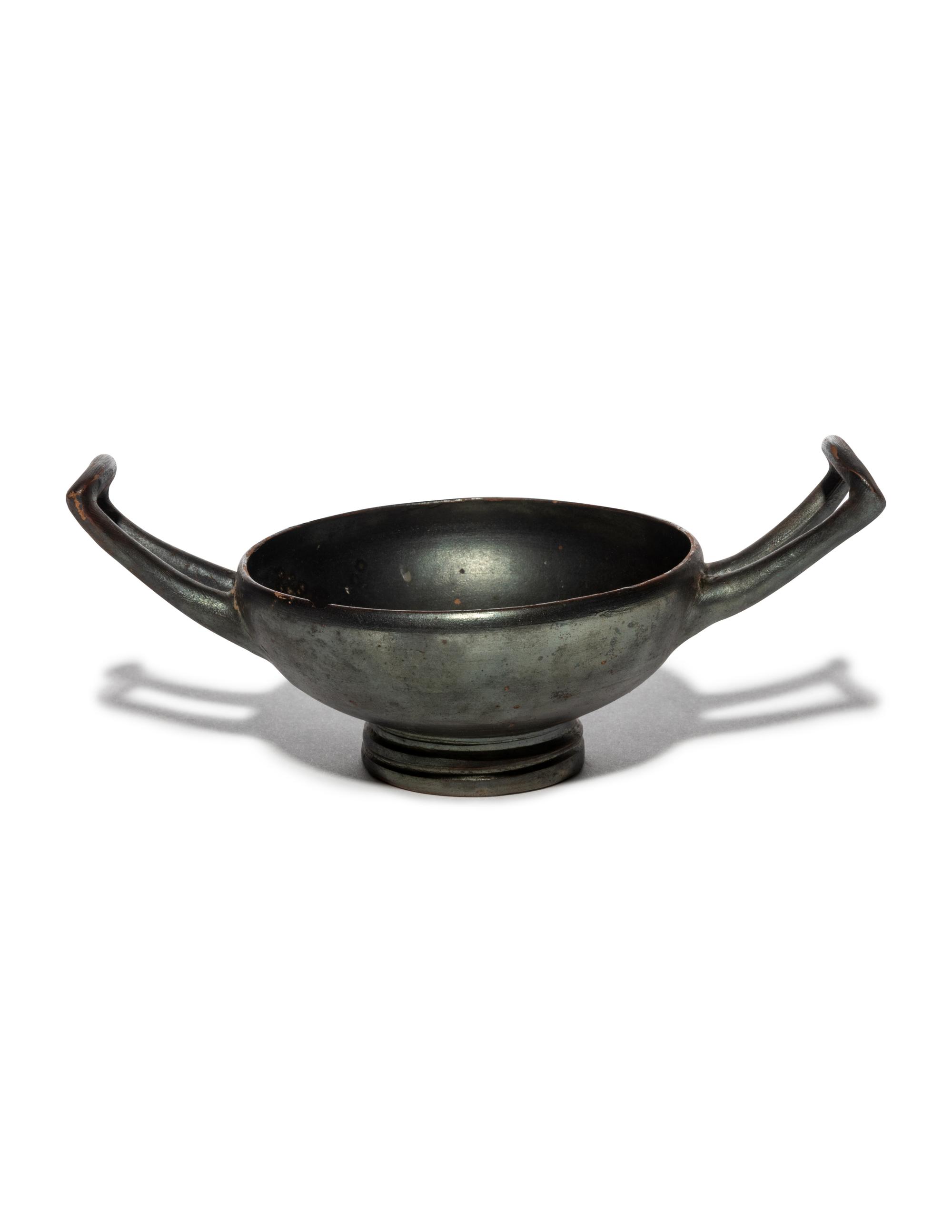 A Greek Black-Glazed Skyphos