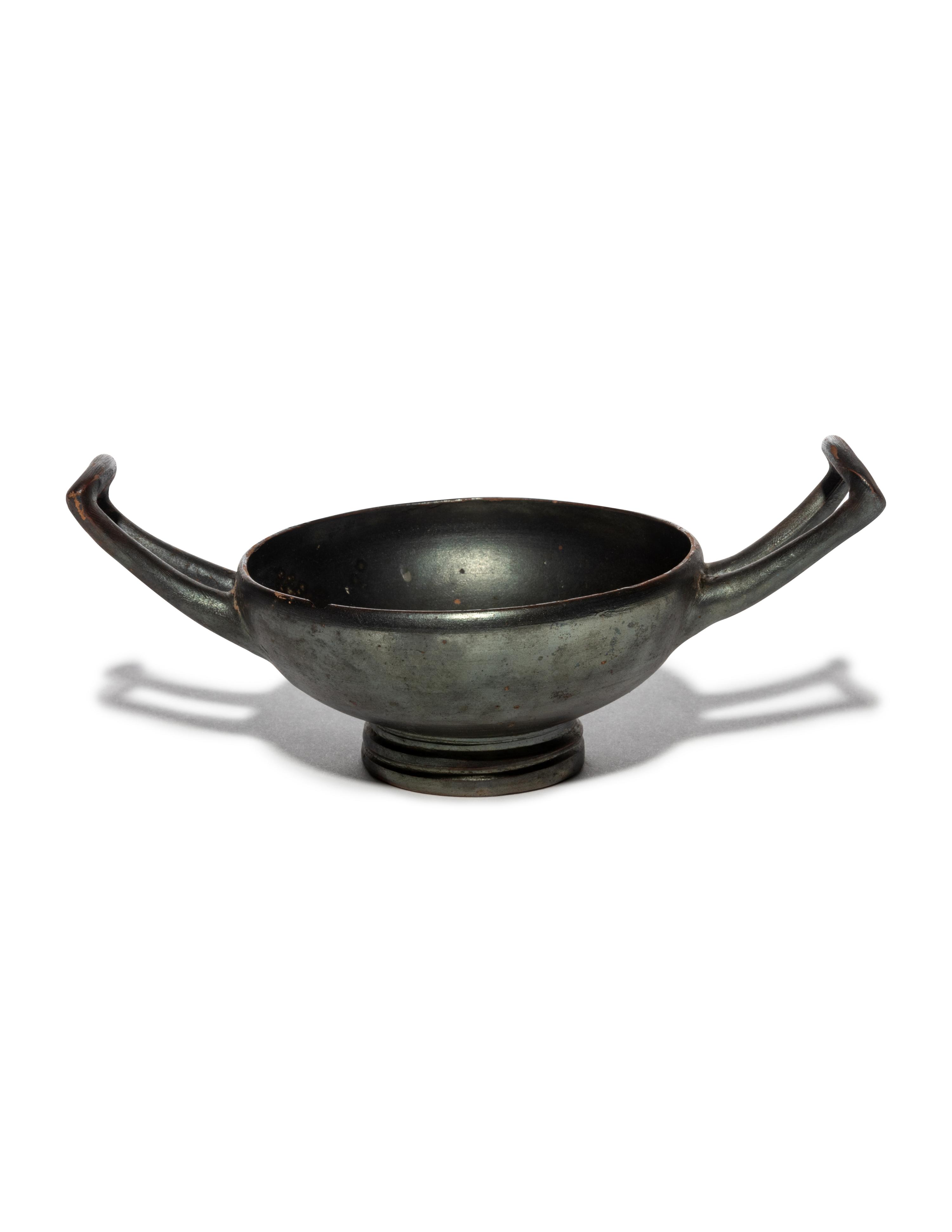 A Greek Black-Glazed Skyphos
