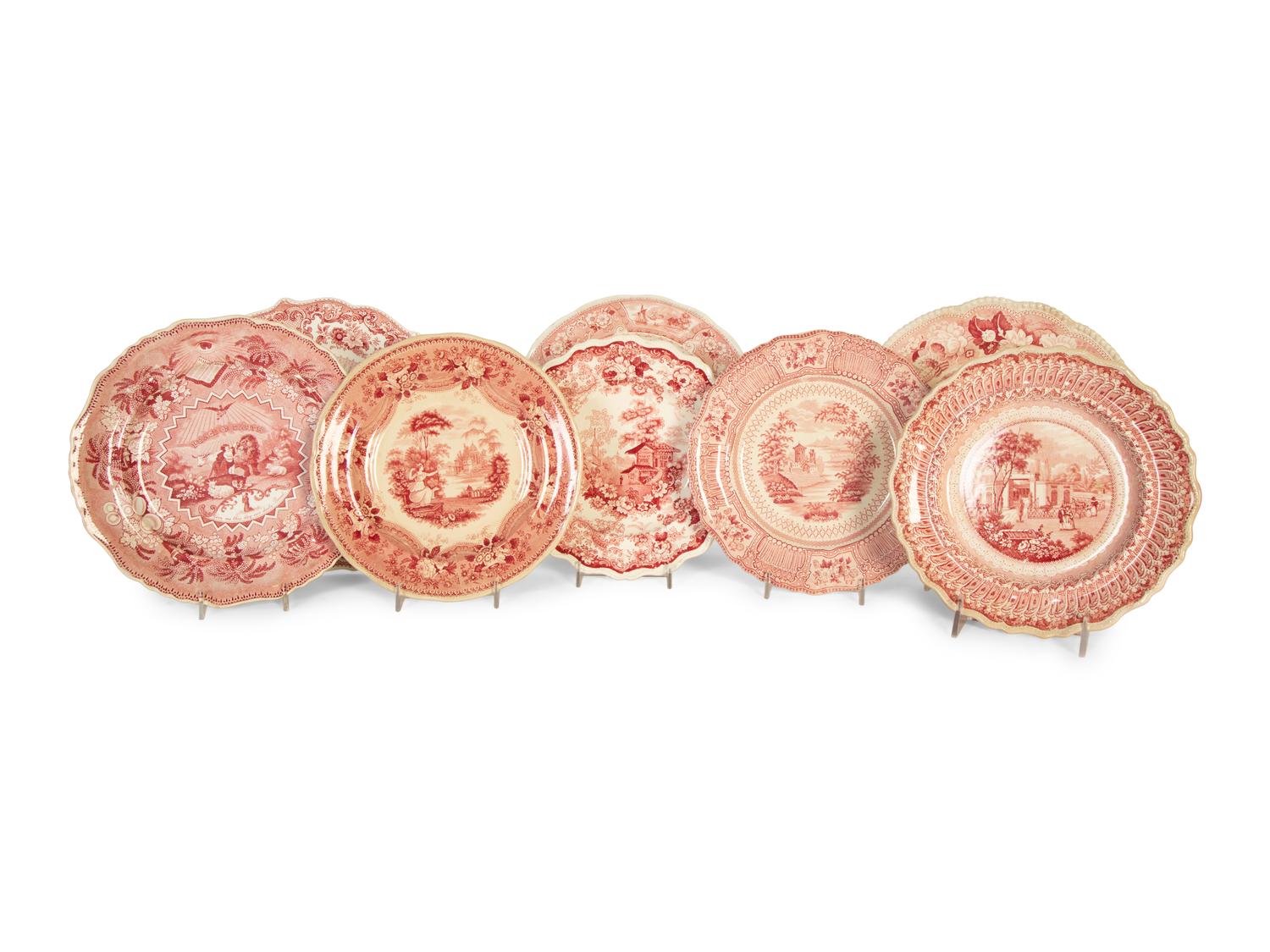 A Collection of English Transferware Plates
