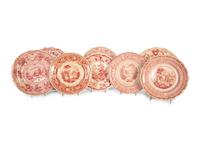 A Collection of English Transferware Plates