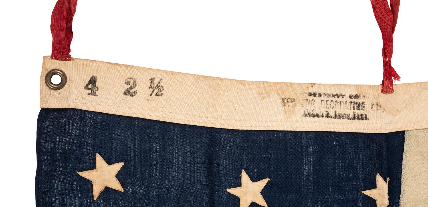 [FLAGS]. 13-star American flag. Ca late 19th-early 20th century.