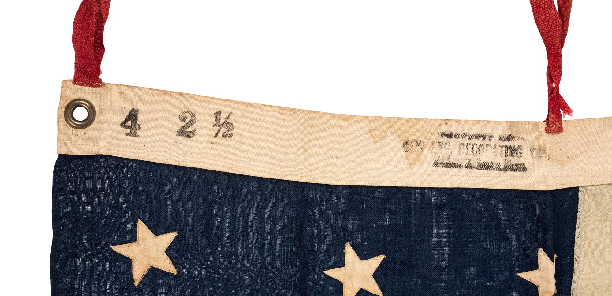 [FLAGS]. 13-star American flag. Ca late 19th-early 20th century.