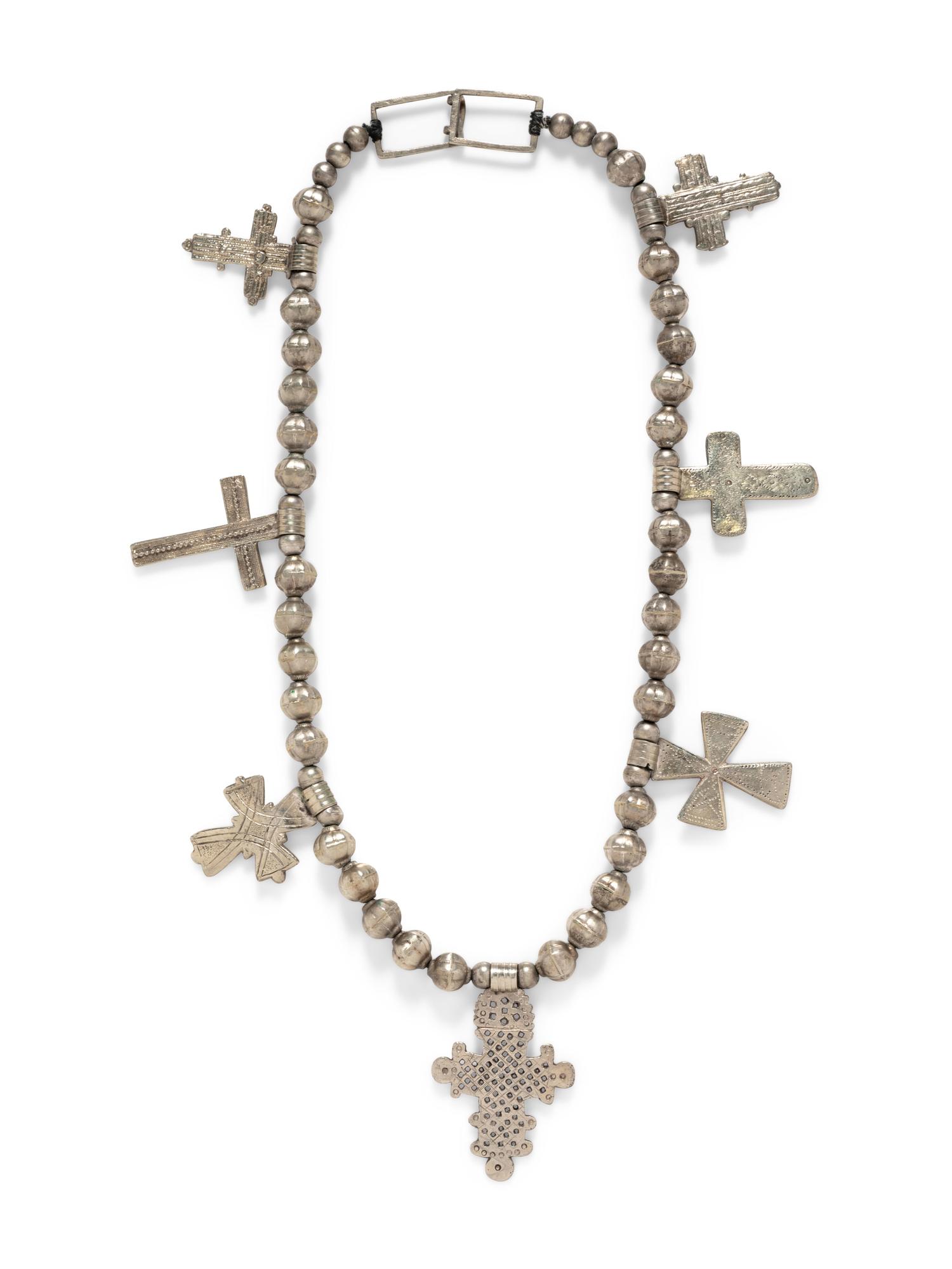 A Cross Bead Necklace,