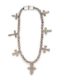 A Cross Bead Necklace,