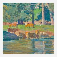 Daniel Garber (American, 1880- 1958) Brandywine Meadows