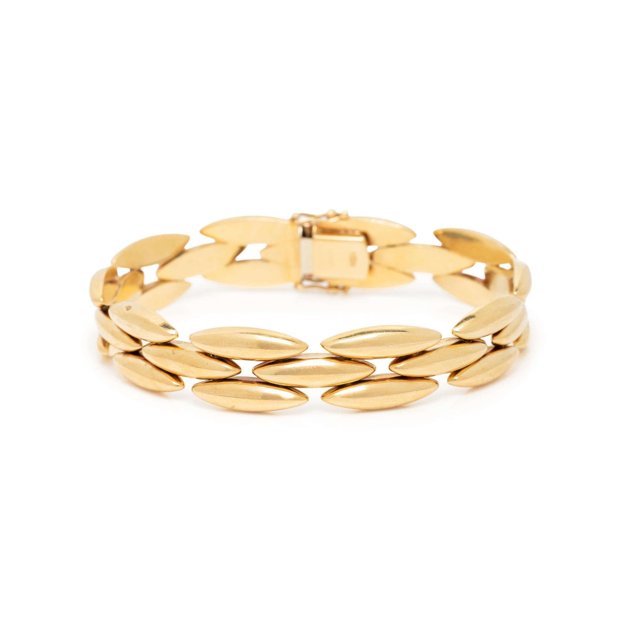 CARTIER, YELLOW GOLD 'GENTIANE' BRACELET