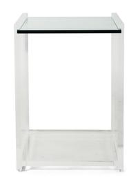 A Custom Acrylic and Glass Pedestal Stand
