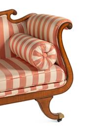 A Classical Style Satinwood and Mahogany Sofa