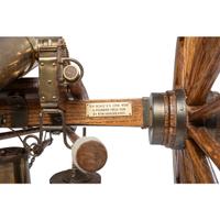 Quarter Scale Model of a Brass 6 Pound Napoleon Cannon with Carriage, Limber, Caisson & Implements by Ron Hargreaves