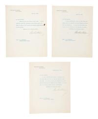 WILSON, Woodrow (1856-1924). Two autograph letters signed, as President, to Senator James A. O'Gorman, 20 April and 5 May 1913, regarding the appointment of the Collector of the Port of New York, comprising: