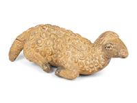 A Carved and Painted Model of the Paschal Lamb