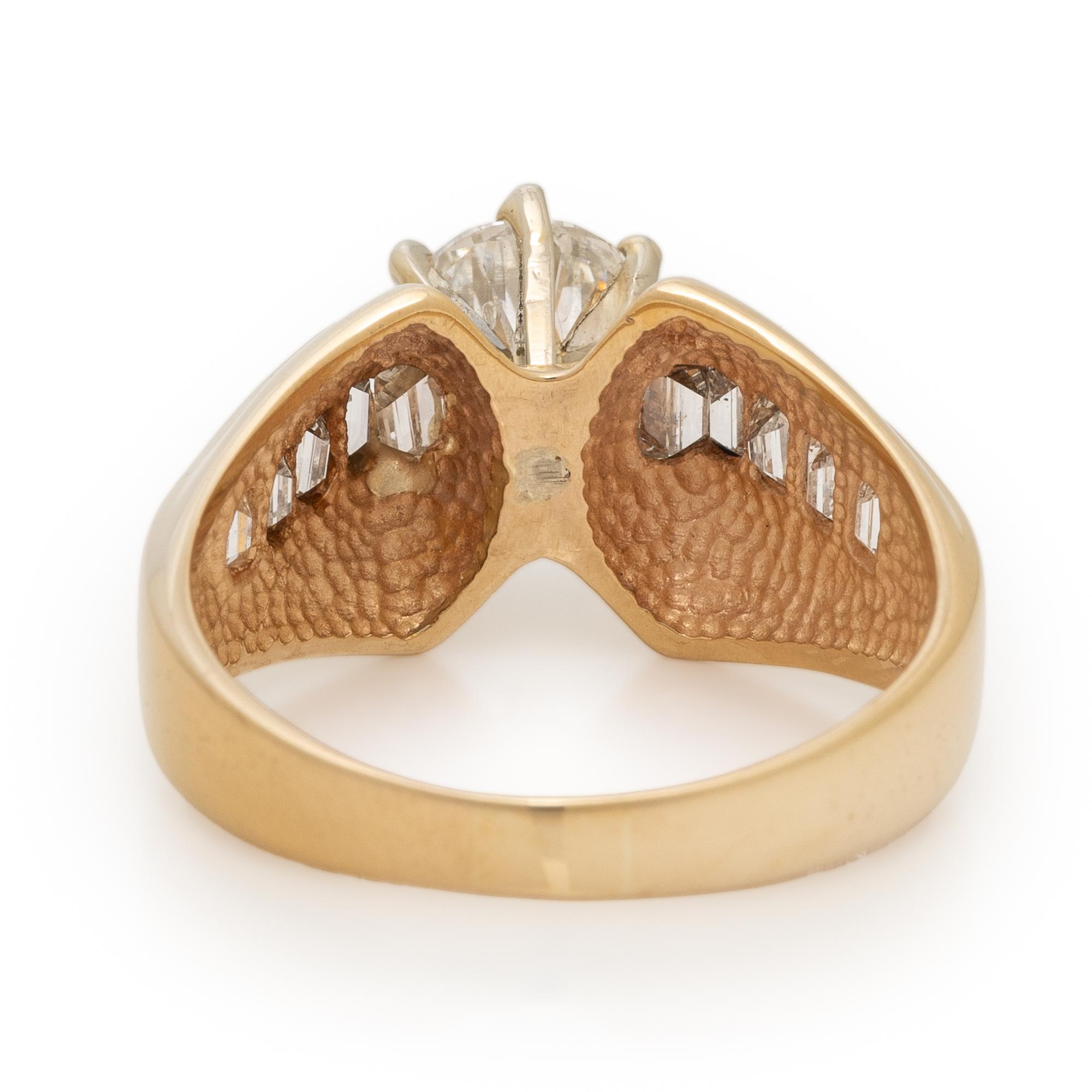 Diamond and Yellow Gold Ring