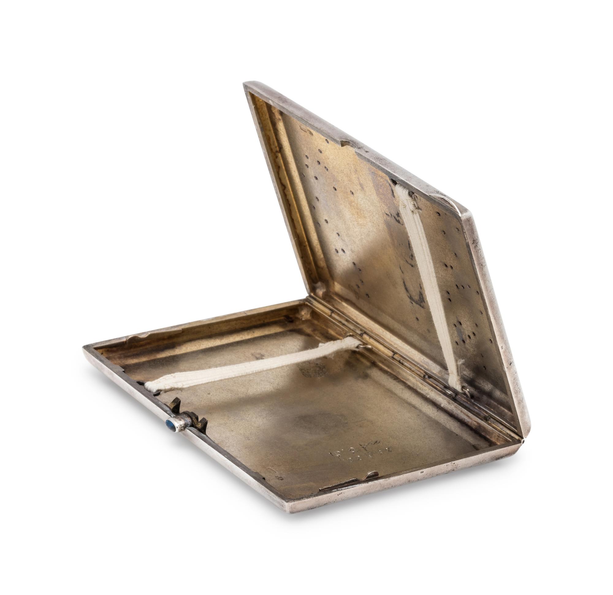 A Russian Silver and Gold Mounted Cigarette Case