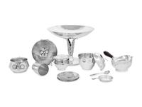 Twelve American Silver Table Articles