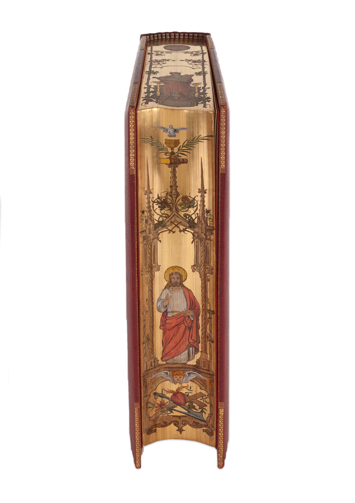 [MONASTERY HILL BINDING -- ZUFFANT, Joseph, binder]. [BIBLE, in German]. Die Heilige Schrift.... Stuttgart, [c.1890].
