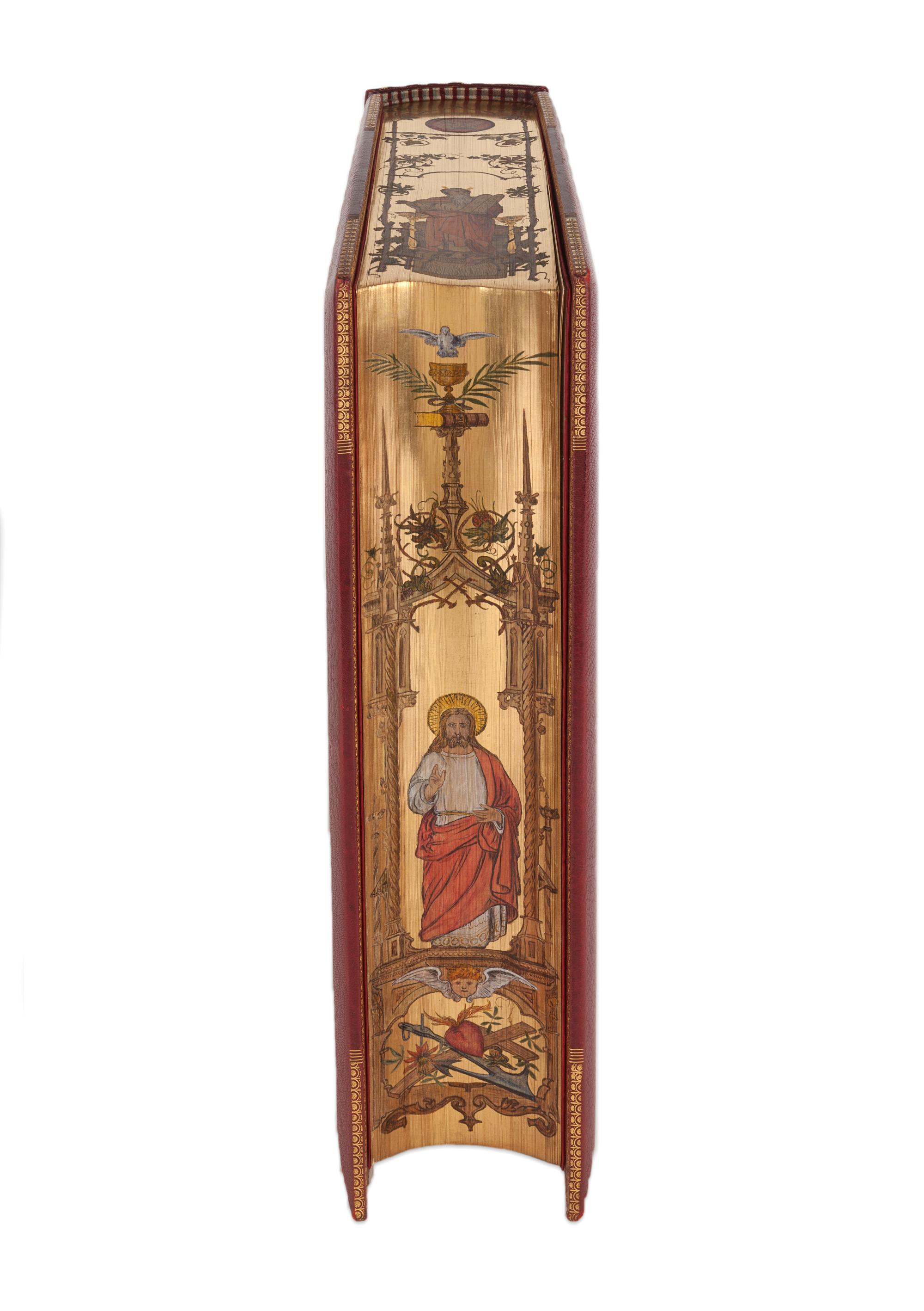 [MONASTERY HILL BINDING -- ZUFFANT, Joseph, binder]. [BIBLE, in German]. Die Heilige Schrift.... Stuttgart, [c.1890].