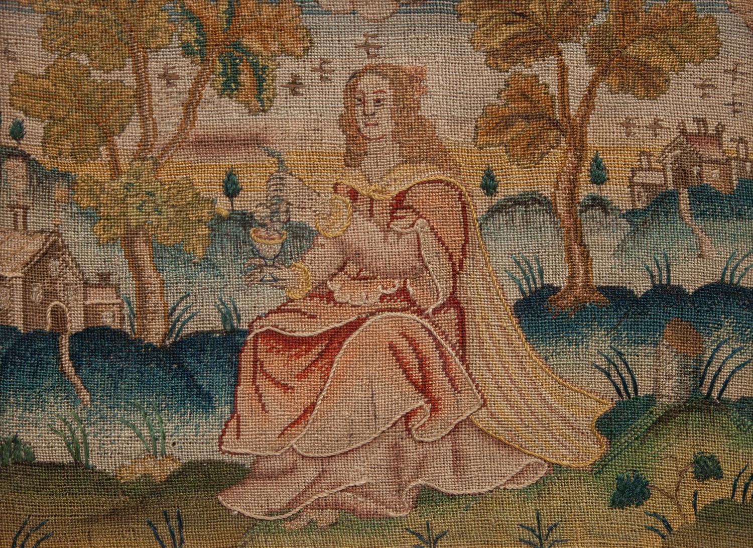 A Pair of English Needlework Pictures