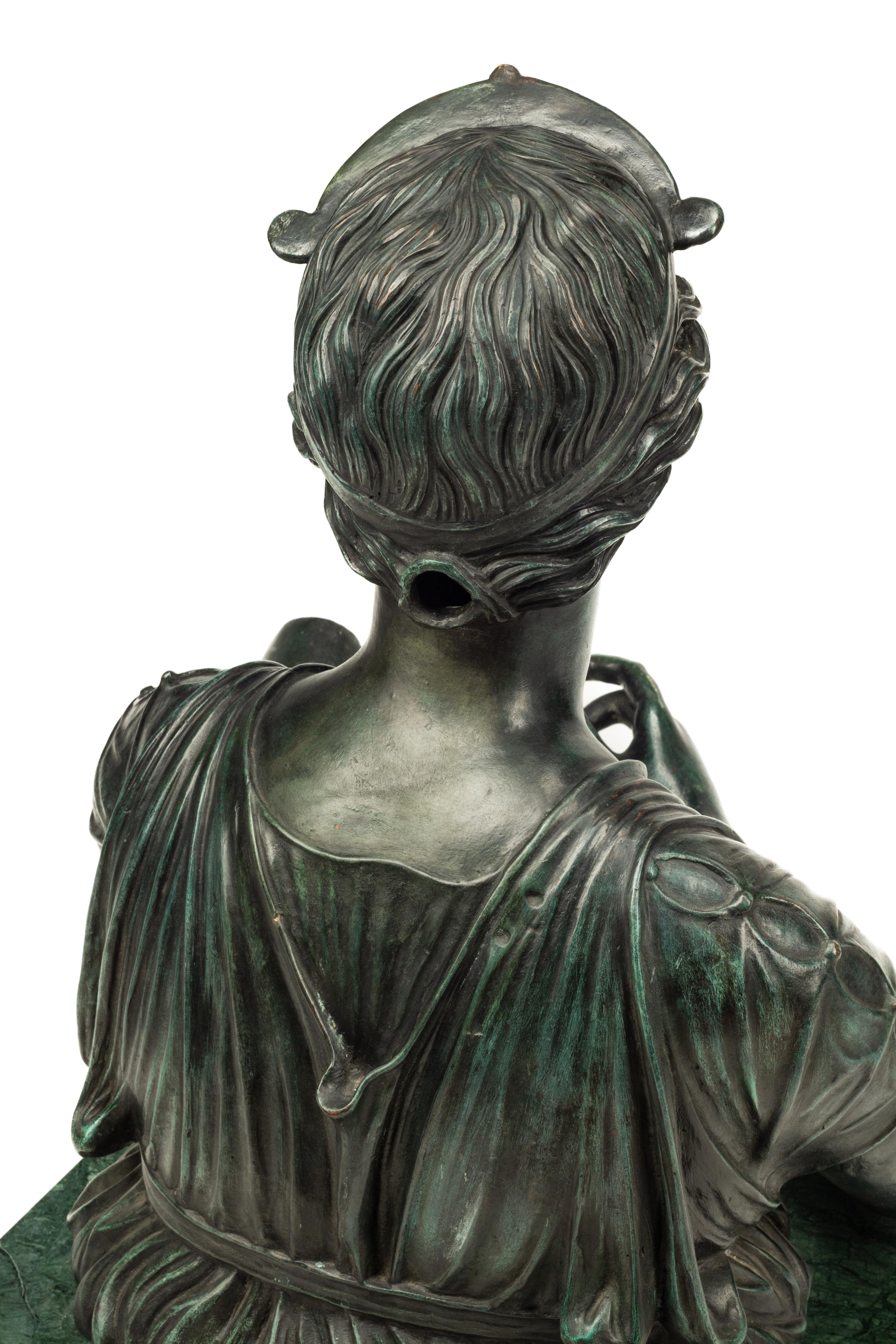An Italian Patinated Bronze Model of the Pompeiian Diana