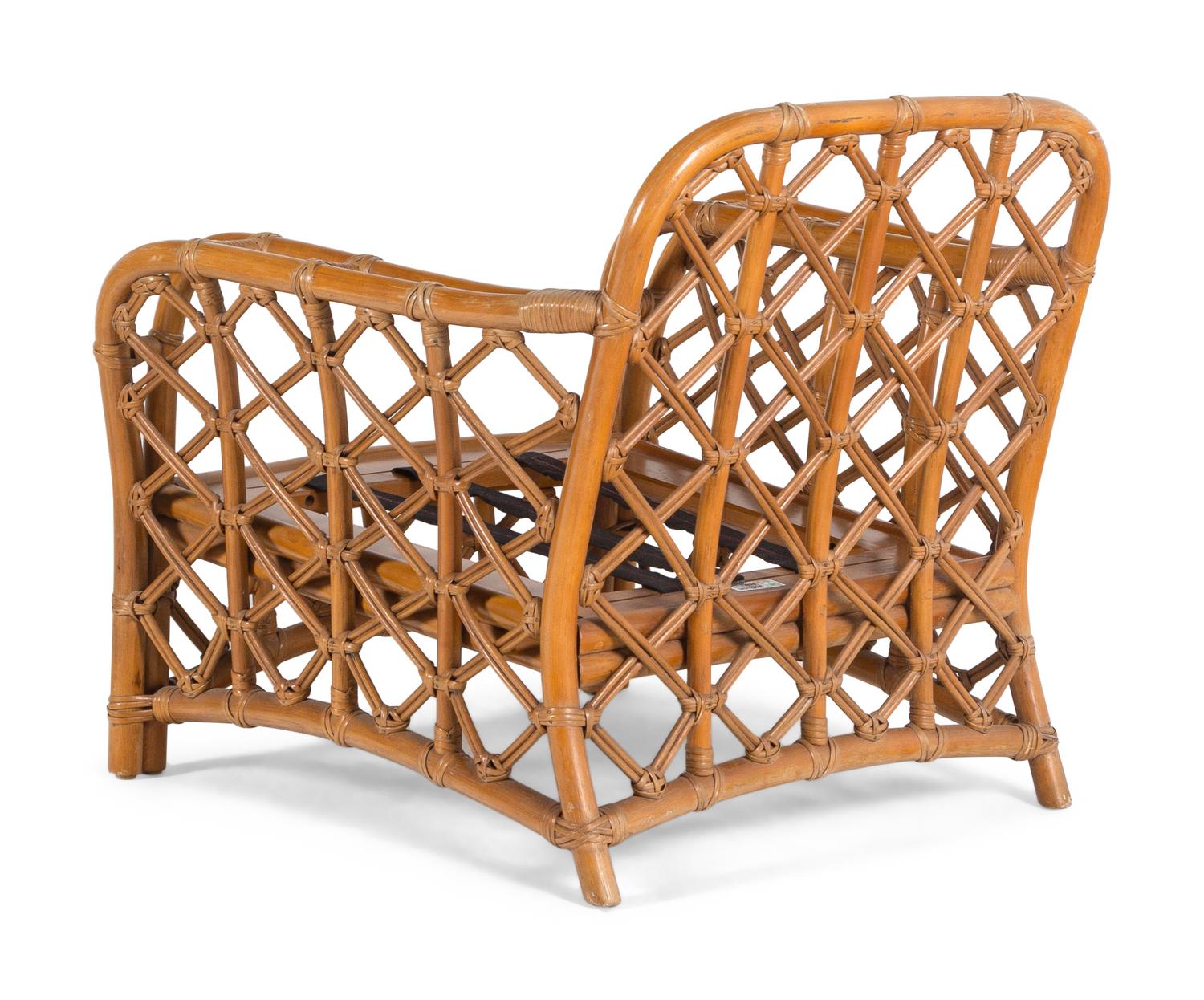 Pair of Lounge Chairs, c. 1970 Ficks Reed, USA