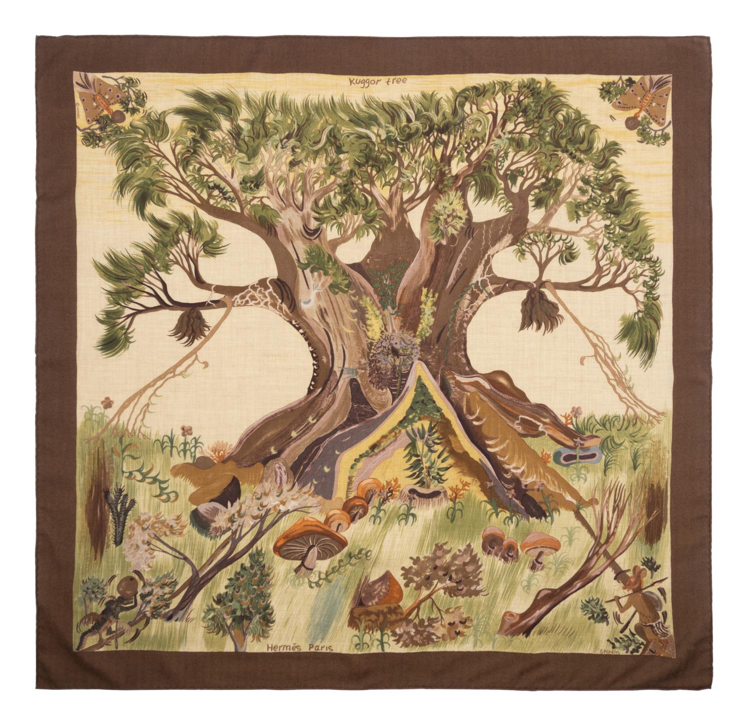 Two Hermès Cashmere and Silk Scarves: One 140cm, One 90cm