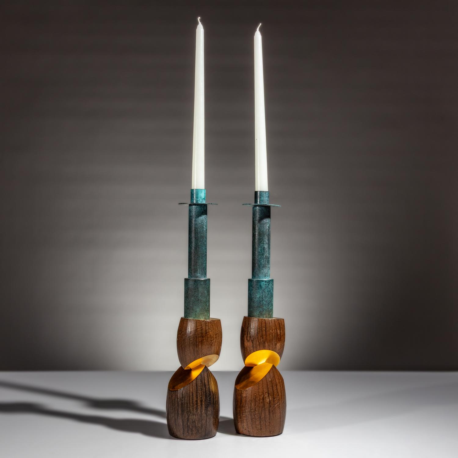Wendell Castle (American, 1932–2018) — Pair of Candlesticks, 1990