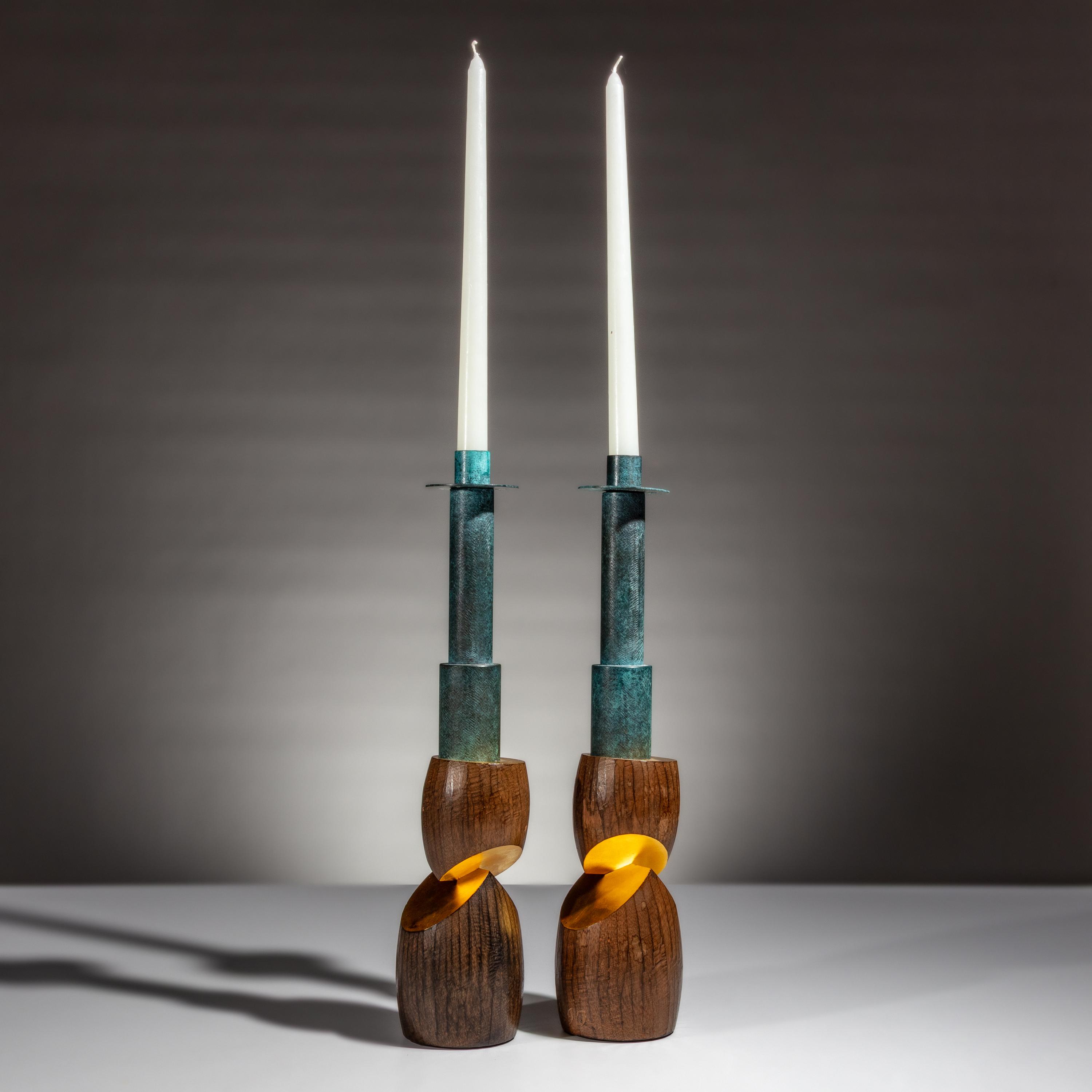 Wendell Castle (American, 1932–2018) — Pair of Candlesticks, 1990
