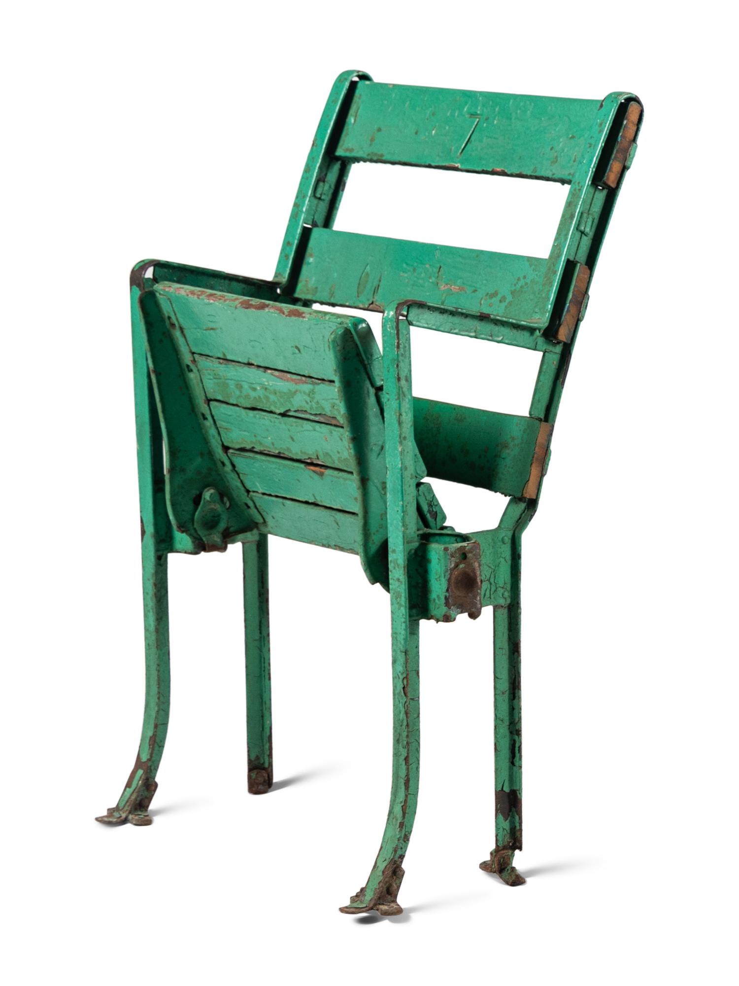 A Vintage Chicago White Sox Comiskey Park Stadium Seat Chair,