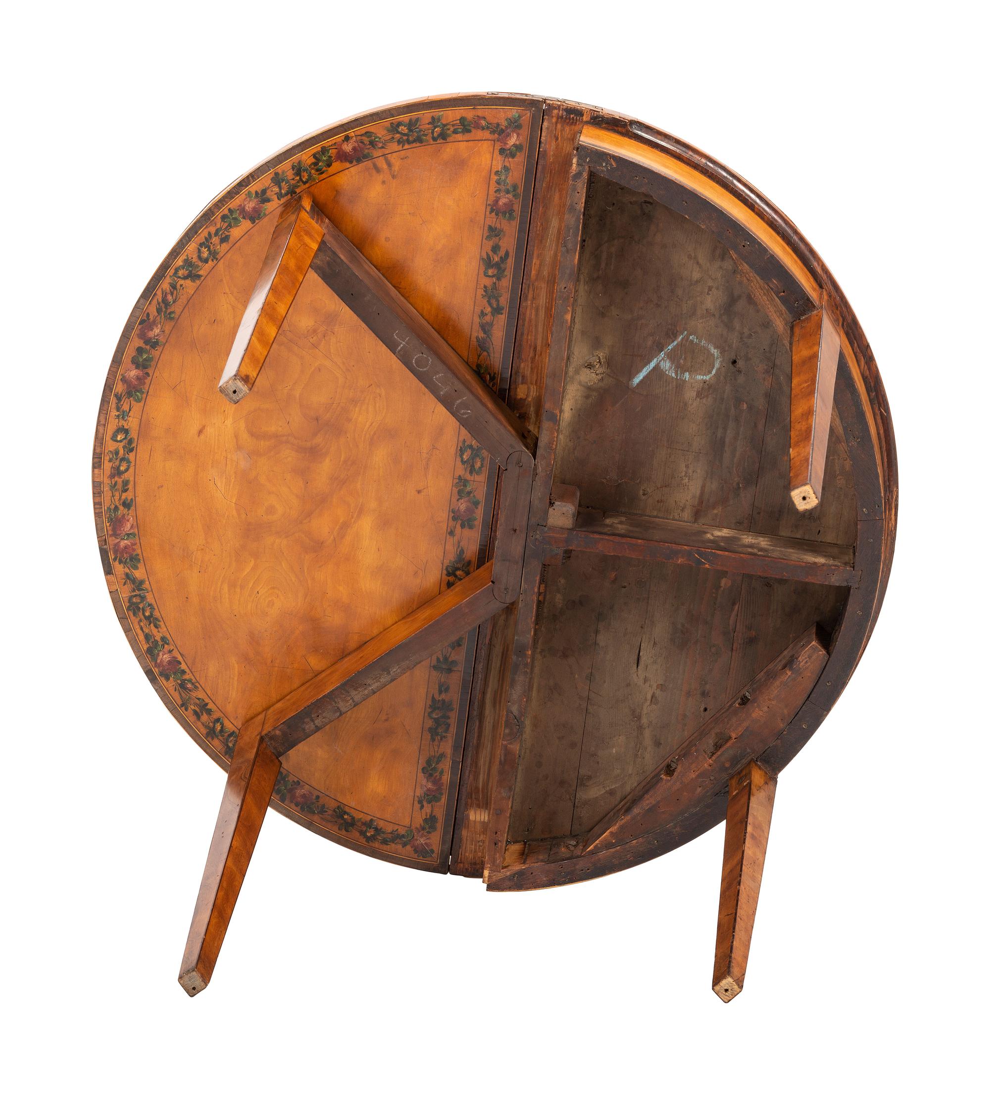 A George III Elmwood Flip-Top Game Table