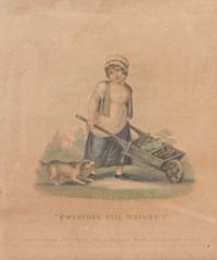 Three English Lithographs Height of each 6 1/4 x width 5 1/2 inches. — 19TH CENTURY