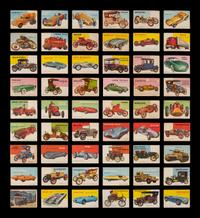 A Complete Set of 1954 Topps World on Wheels Trading Cards (160/160)