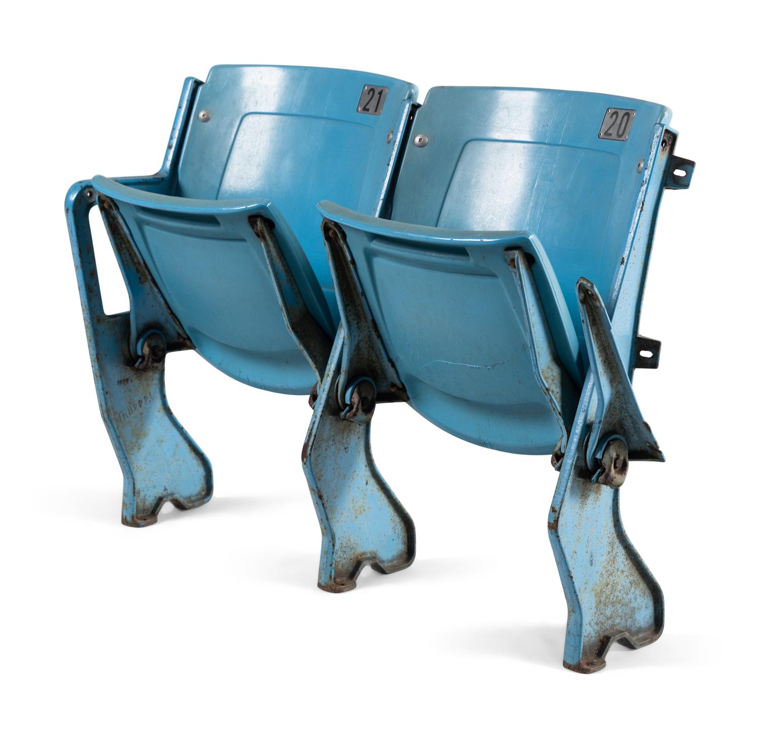 A Pair of Original Soldier Field Chicago Bears Stadium Seats