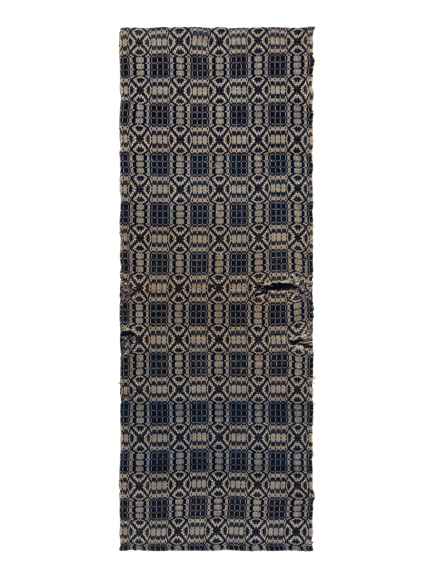 Three Cotton and Wool Jacquard Coverlets