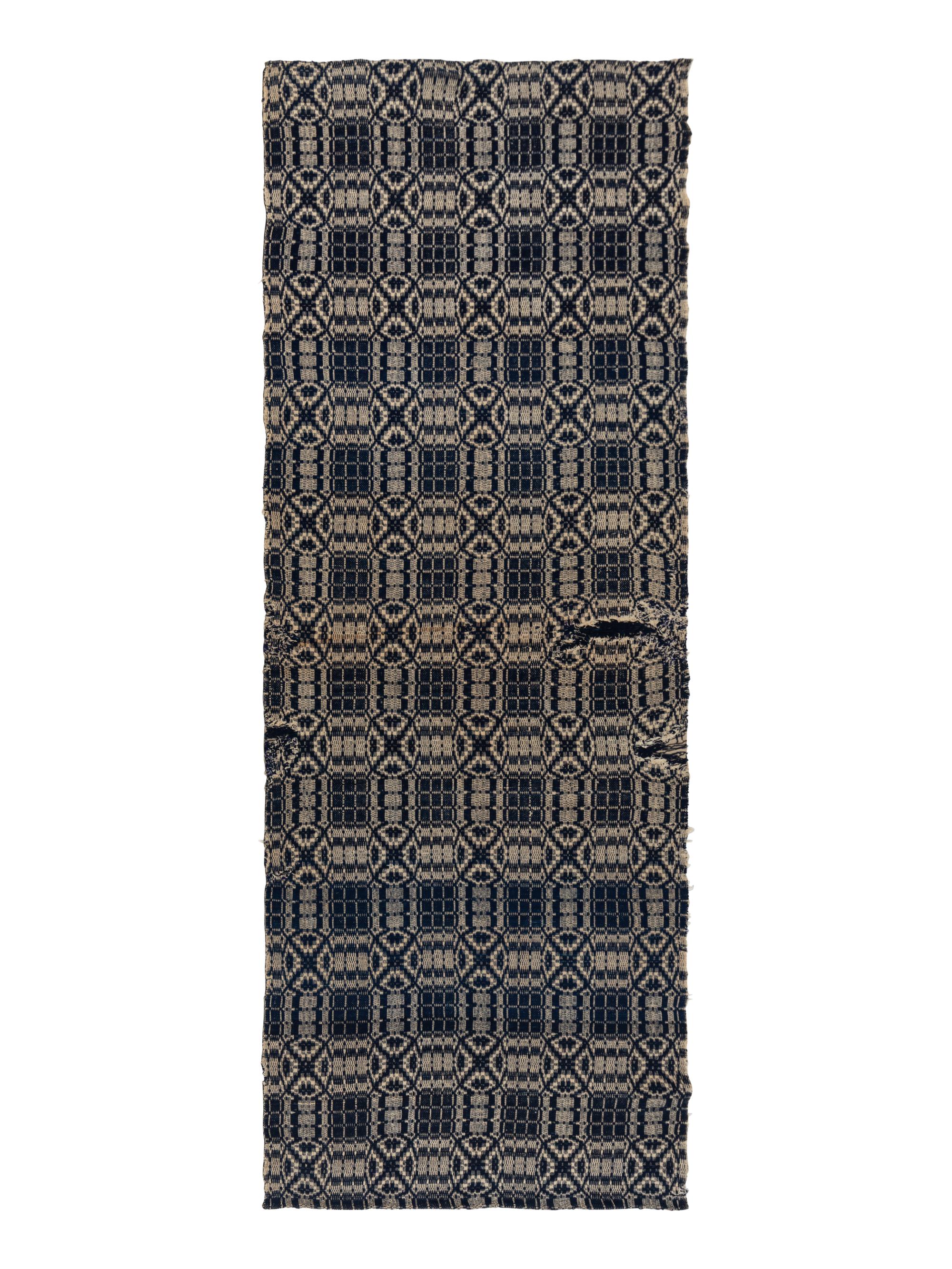 Three Cotton and Wool Jacquard Coverlets