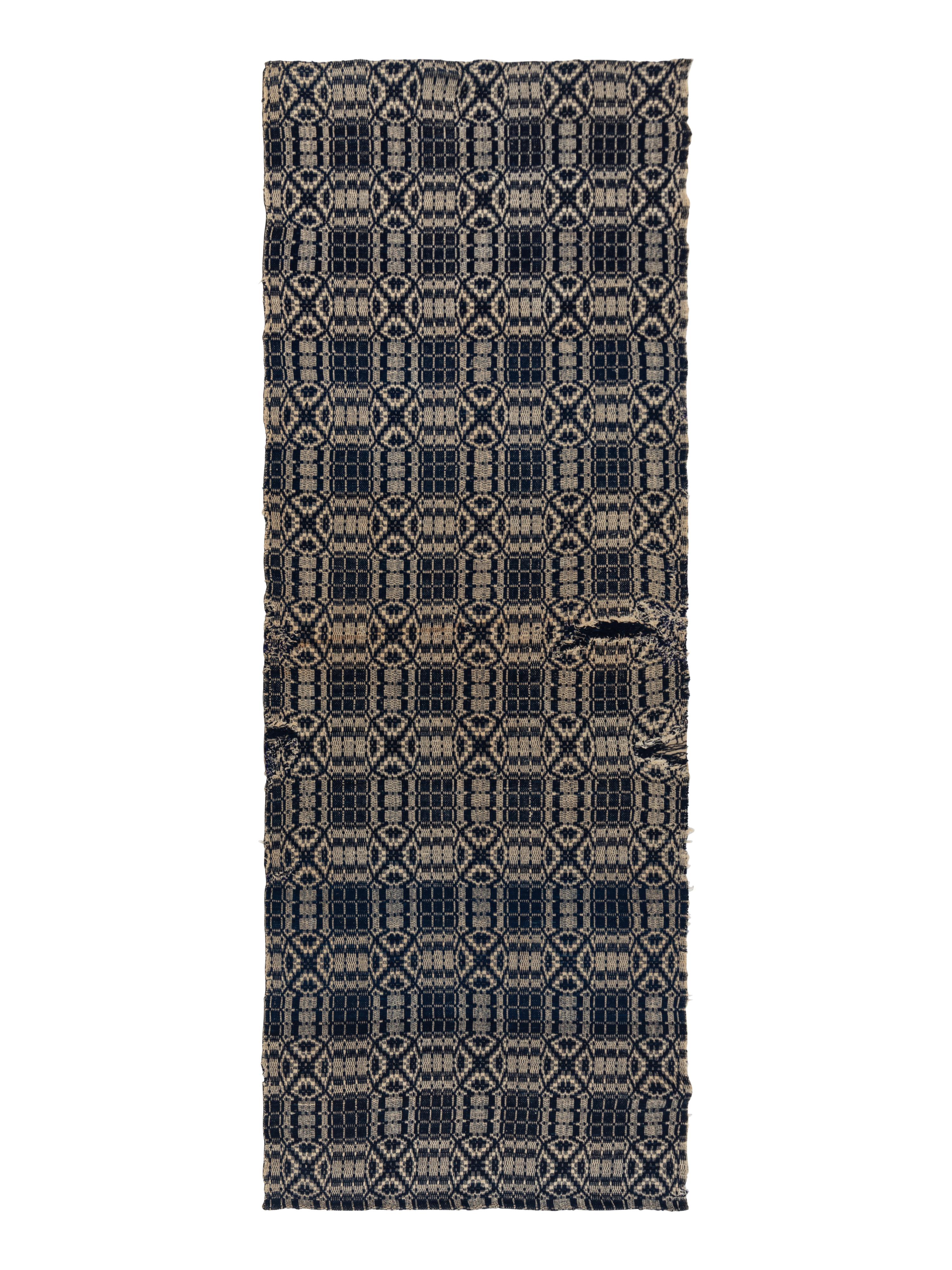 Three Cotton and Wool Jacquard Coverlets