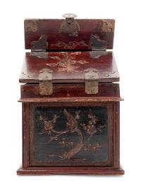 A Chinese Carved Wood Mirror Stand