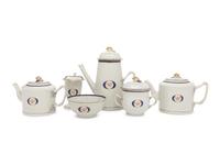 A Chinese Export Porcelain Six-Piece Tea and Coffee Service