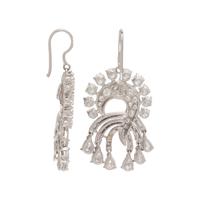 PLATINUM AND DIAMOND EARRINGS