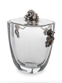 A Danish Silver-Mounted Glass Jam Pot (Original Listing Number 92)