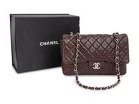 Chanel Brown Leather Flap Bag, 2008-09