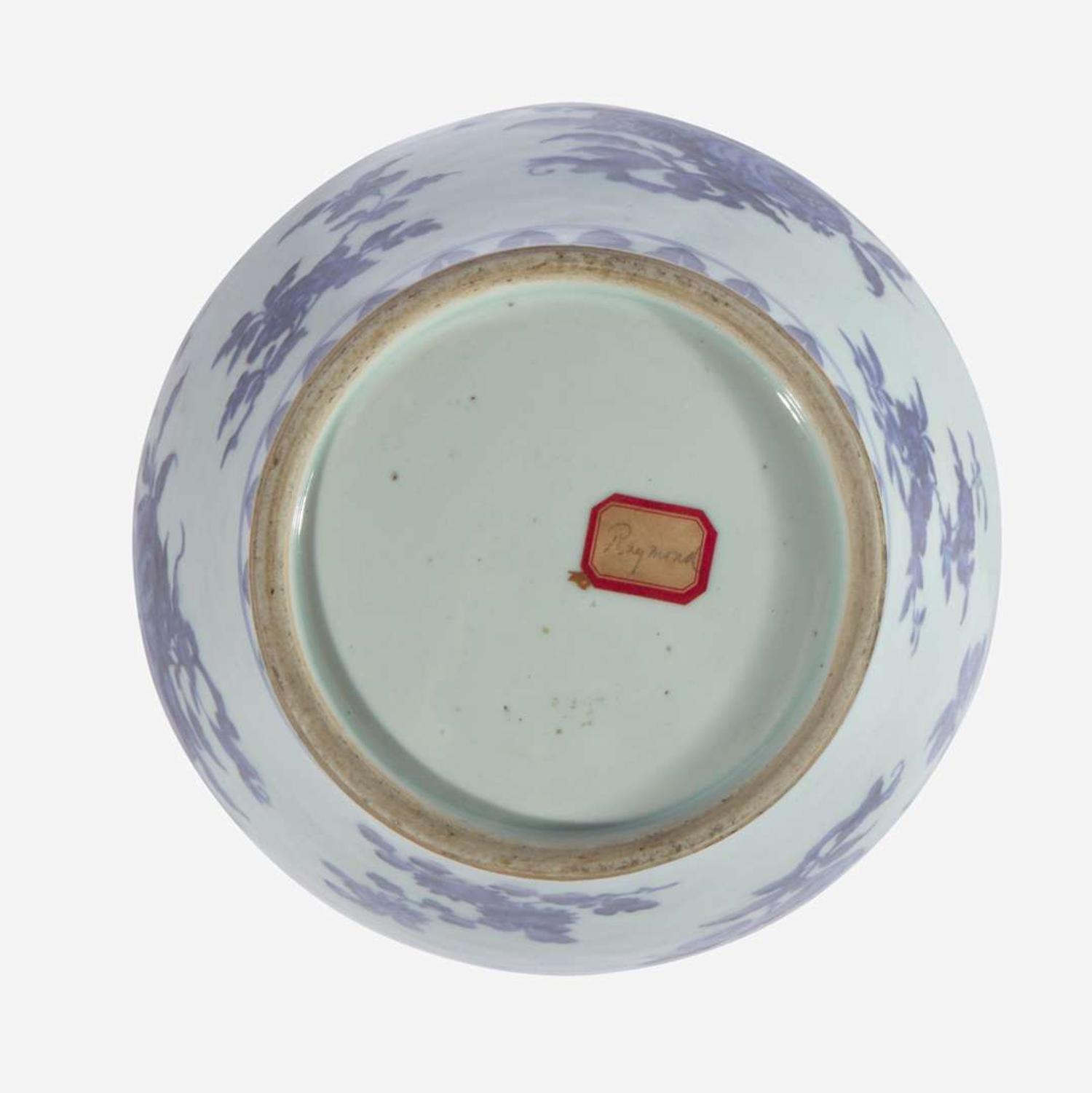 A fine and rare large Chinese blue and white porcelain Ming-style meiping vase 明式青花三多瑞果纹梅瓶 18th century ????