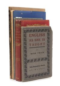 CLEMENS, Samuel ("Mark Twain"). A group of 5 works, including: English as She is Taught, and A Double Barrelled Detective Story.